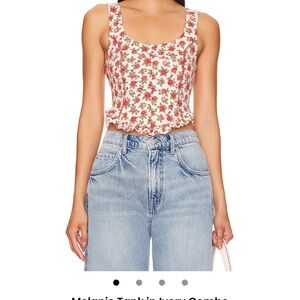 Free people Floral Print Sleeveless Top